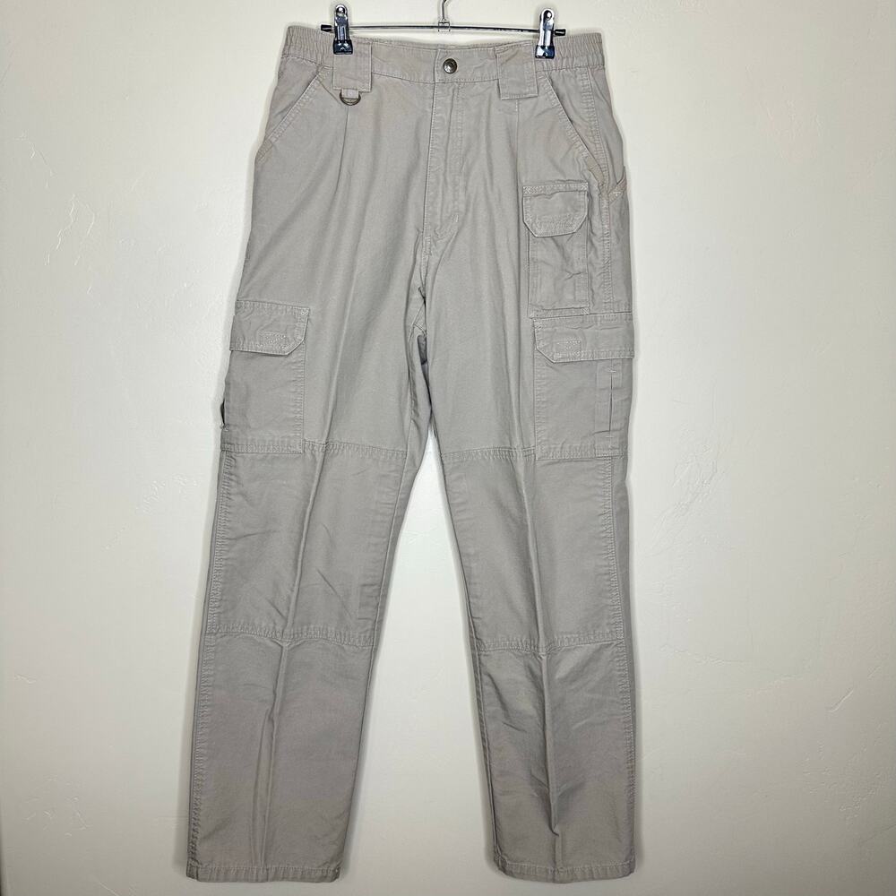 5.11 Tactical Series Cotton Canvas Cargo Pants Tan Khaki 74251 Mens Size 30x32